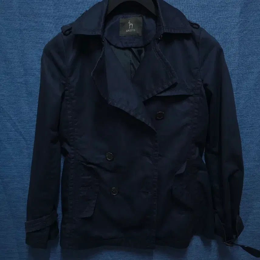 [BUNJANG] HAZZENE_s Navy Trench Coat / 해지스 트렌치코트 네이비