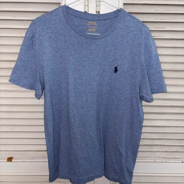 [BUNJANG] Polo Ralph Lauren Basic Logo Short Sleeve T-Shirt Blue / 폴로 랄프로렌 반팔티 블루