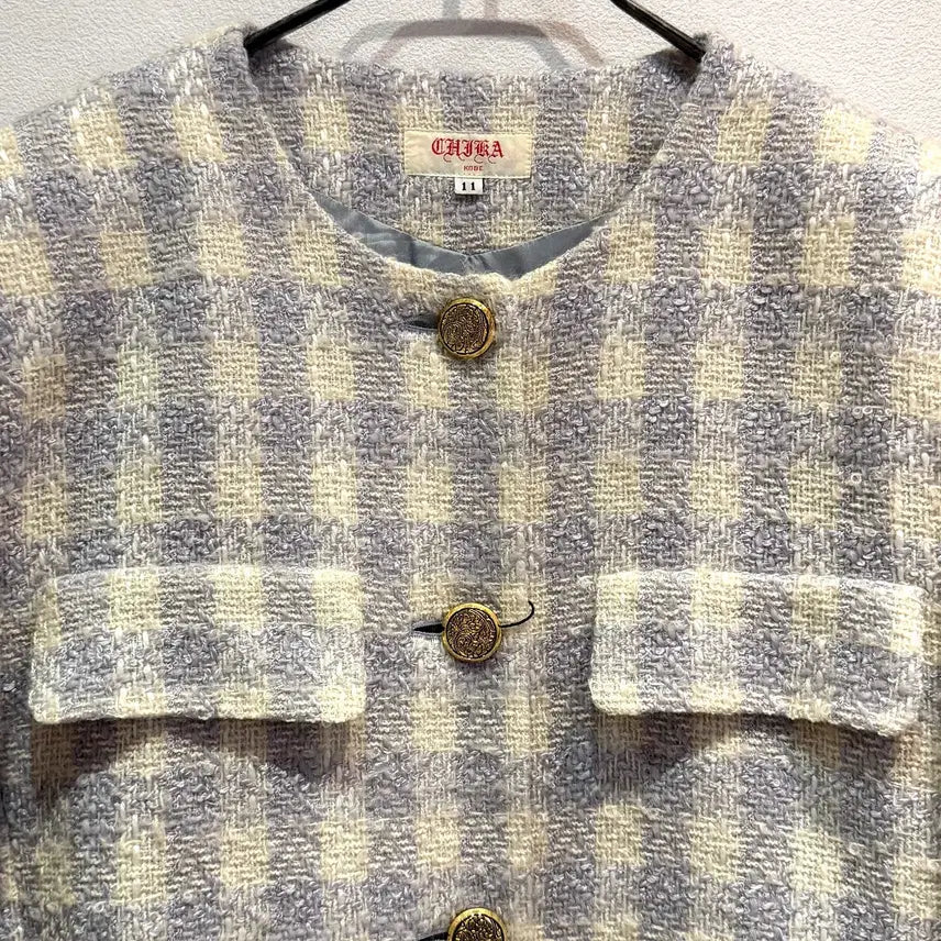 [BUNJANG] CHIKA KOBE 100% Wool Tweed Jacket / CHIKA KOBE 100% Wool Tweed Jacket