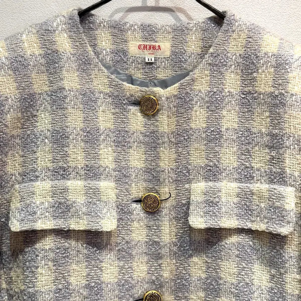 [BUNJANG] CHIKA KOBE 100% Wool Tweed Jacket / CHIKA KOBE 100% Wool Tweed Jacket