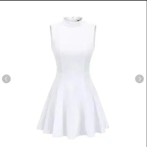 [BUNJANG] Women's Sleeveless Golf Dress - Dark Purple / 여성 골프웨어 민소매 골프원피스 골프치마 개주얼 골프복 / S 보라색
