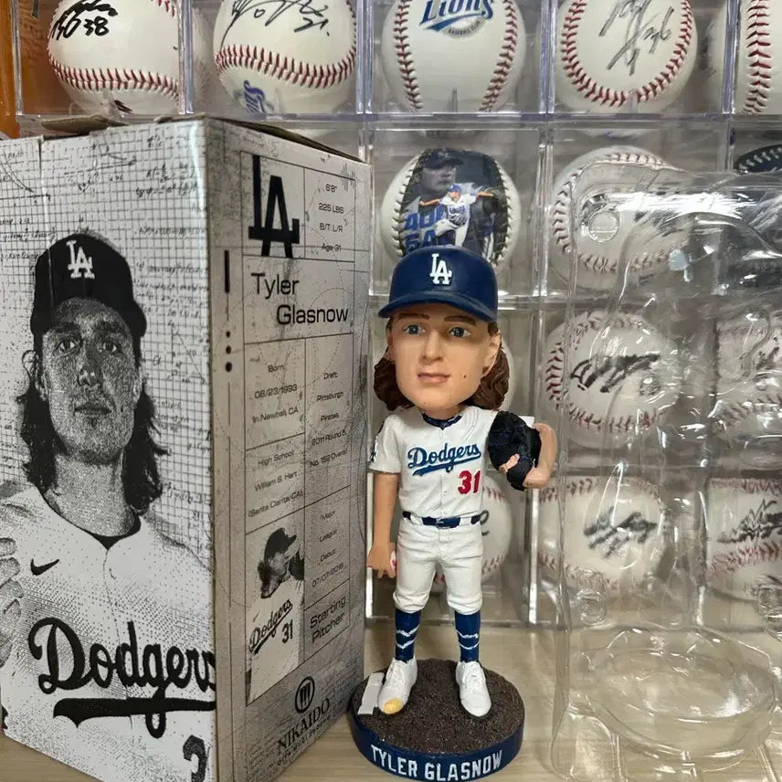 [BUNJANG] LA Dodgers Tyler Glasnow Bobblehead / LA다저스 타일러 글래스나우 버블헤드