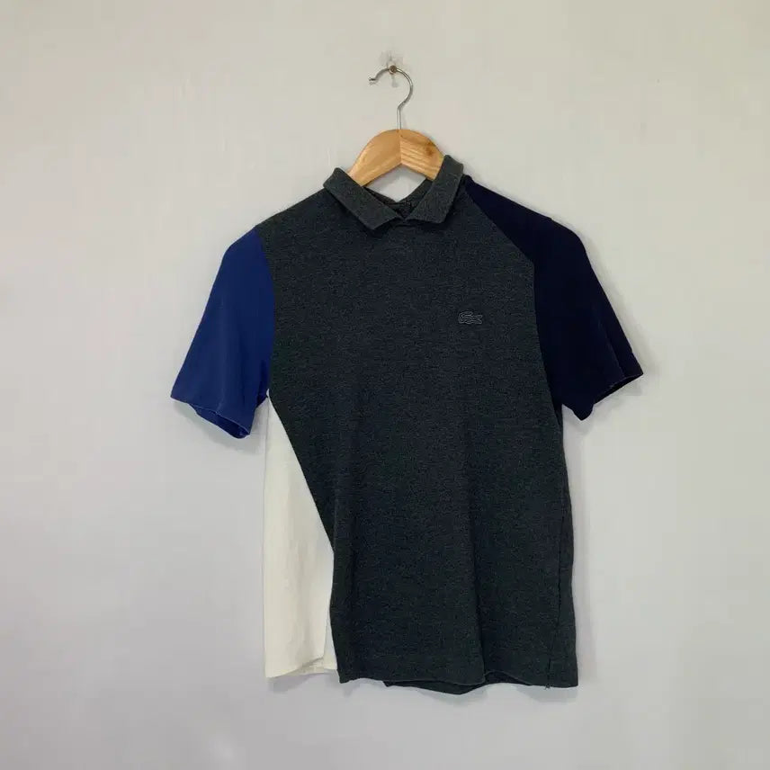 [BUNJANG] Lacoste Colorblock Half-Sleeve Polo Shirt Reversible T-shirt Unisex Size 36 / 라코스테 로고 배색 반팔 카라티 양면 티셔츠 남녀공용 36 사이즈