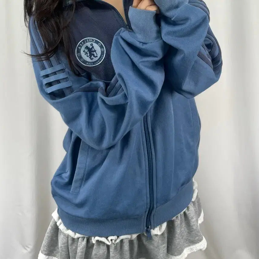 [BUNJANG] Adidas 07-08 Chelsea Track Top Jersey / 아디다스 07-08 첼시 트랙탑 져지 집업
