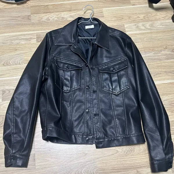 [BUNJANG] Leather Jacket / 가죽 자켓