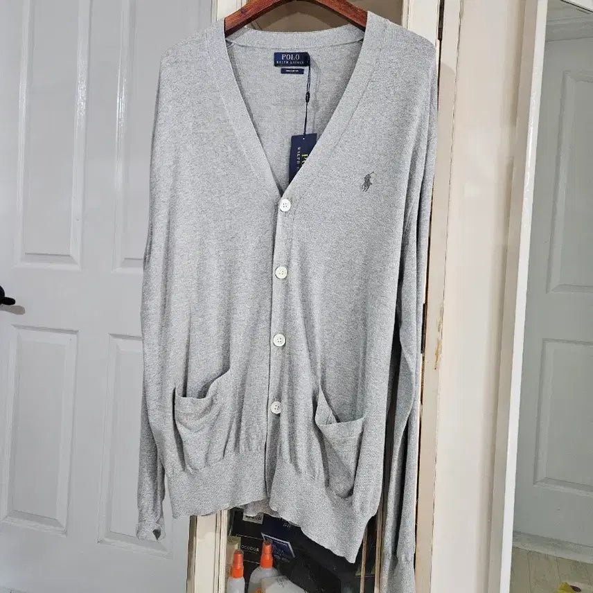 [BUNJANG] Polo Ralph Lauren Grey Cardigan / 폴로 랄프로렌 가디건
