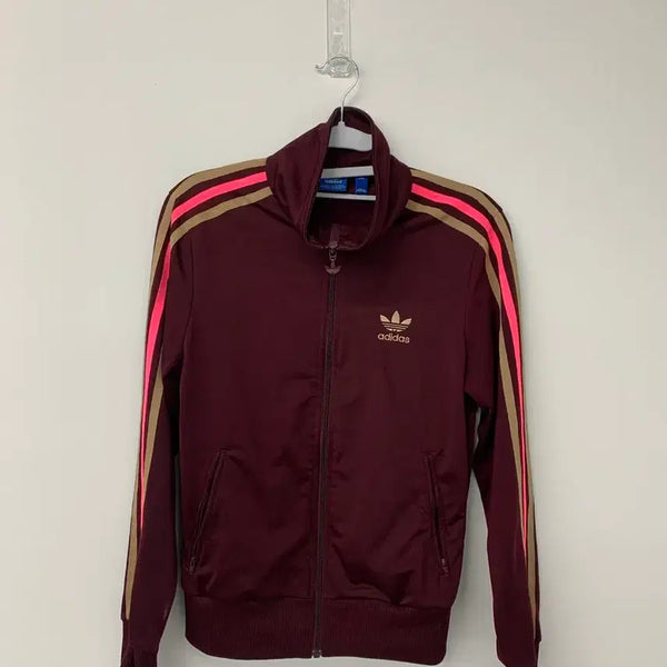 [BUNJANG] Adidas Track Top Jersey Wine Red Size 95 / 아디다스 트랙탑 져지 와인색 95