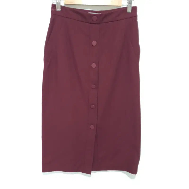 [BUNJANG] Lacoste Point Button Midi Skirt / 라코스테 포인트 버튼 미디 스커트 36_i3948