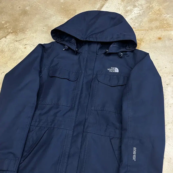 [BUNJANG] The North Face Gore-Tex Navy Hooded Windbreaker (Size 85) / 85 노스페이스 고어텍스 네이비 후드 바람막이