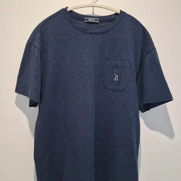 [BUNJANG] Hazzys Men's Pocket T-Shirt Navy Size 100 / 100) 남성 헤지스 포켓 반팔티
