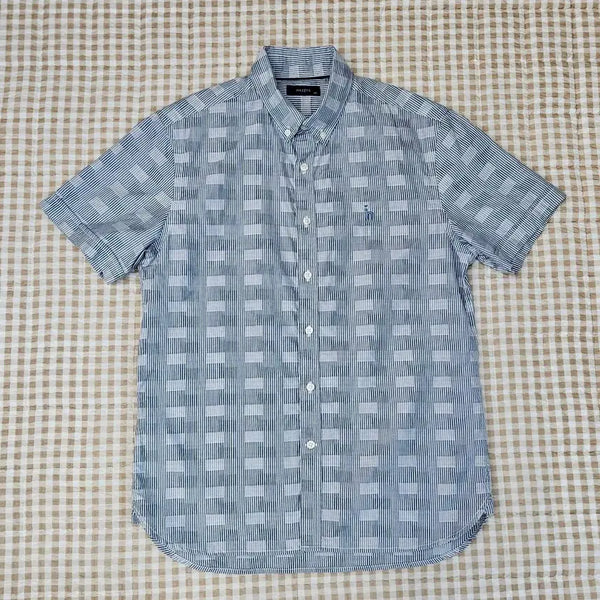 [BUNJANG] Hazzys Men's Short Sleeve Shirt (Size 100) / 헤지스 반소매 셔츠 남자100