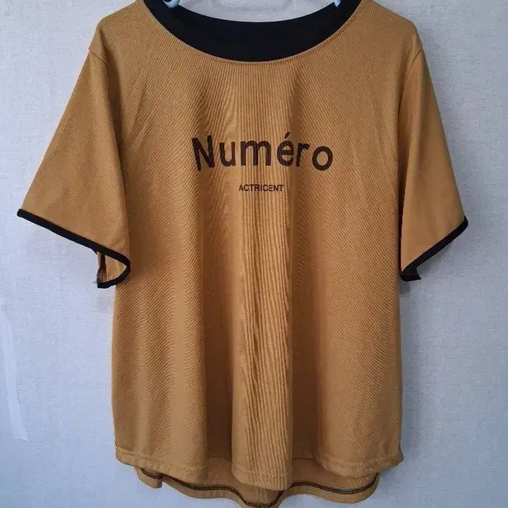 [BUNJANG] Oversized T-Shirt Mustard/White / 박시한 반팔/머스타드,화이트