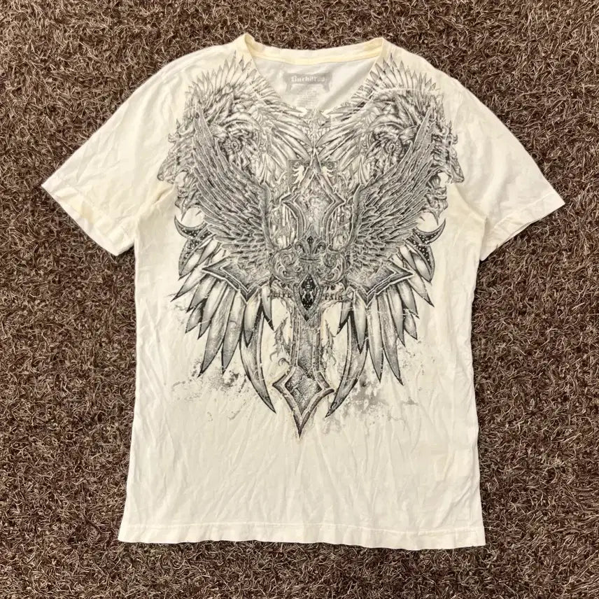 [BUNJANG] L.Bucker Y2K Oriental Rock Chic Short Sleeve T-Shirt / L 버커루 Y2K 오리엔탈 락시크 반팔 티셔츠
