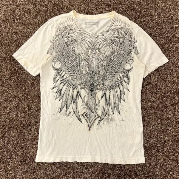 [BUNJANG] L.Bucker Y2K Oriental Rock Chic Short Sleeve T-Shirt / L 버커루 Y2K 오리엔탈 락시크 반팔 티셔츠