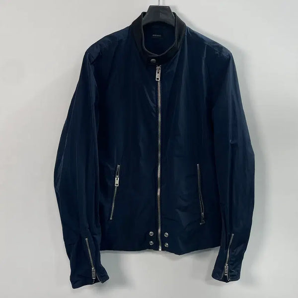 [BUNJANG] DIESEL Nylon Single Bomber Jacket XL / DIESEL 디젤 나일론 싱글 봄버 자켓 (on.1071)