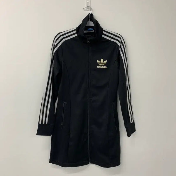 [BUNJANG] Adidas Three-Stripes Track Top - Black / 아디다스 삼선 트랙탑 블랙 드레스 90