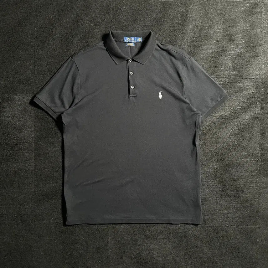 [BUNJANG] Polo Ralph Lauren Black Short Sleeve Polo Shirt / 폴로 랄프로렌 블랙 반팔 카라티