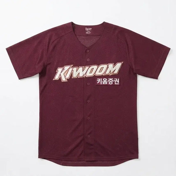 [BUNJANG] Kiwoom Heroes Choi Won-tae Baseball Jersey XL Burgundy / 키움 히어로즈 최원태 유니폼 105(XL) 버건디