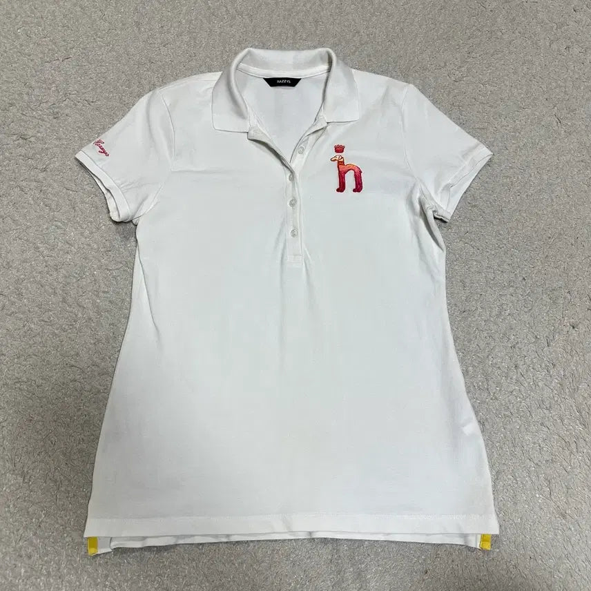[BUNJANG] Hazzys Women's Short Sleeve Collar T-Shirt Size 90 / 헤지스 반팔 카라티 여성 90