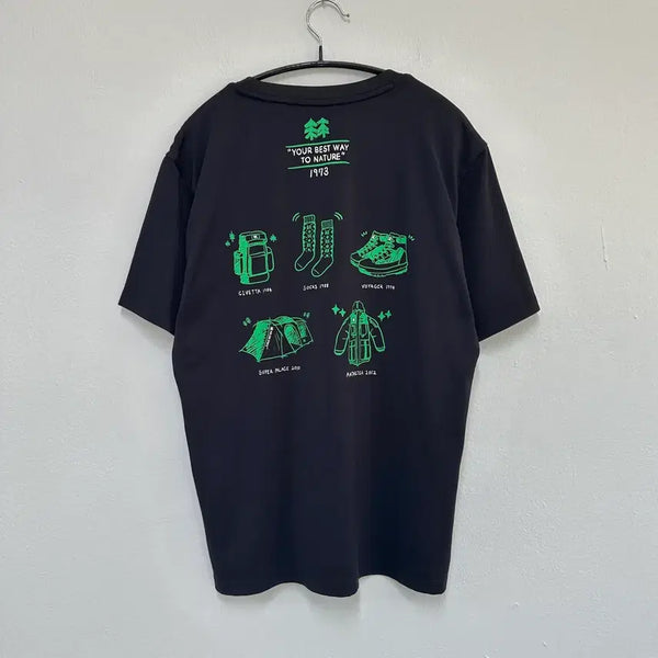 [BUNJANG] KOLON SPORT 50th Anniversary Short Sleeve T-Shirt Black / 코오롱 스포츠 50주년 반팔 티셔츠