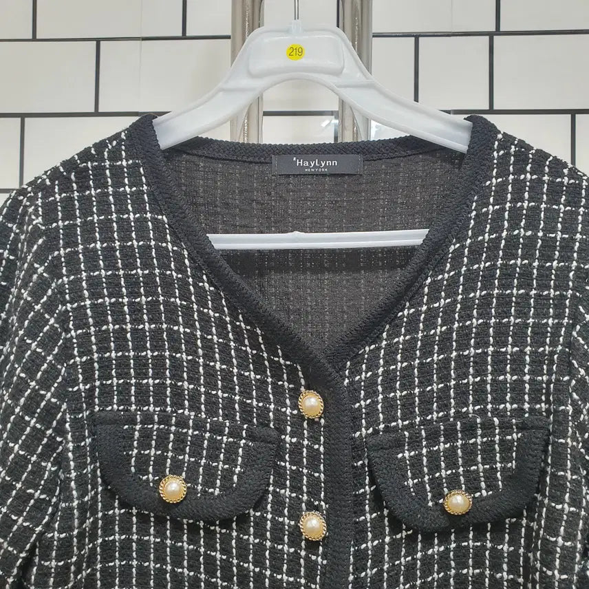 [BUNJANG] Cropped Tweed Jacket / 노-219 크롭 트위트 자켓