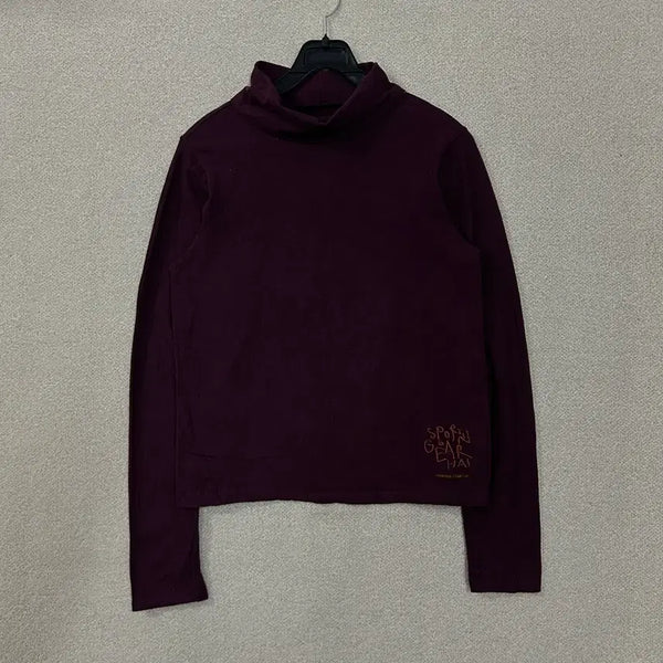 [BUNJANG] Issey Miyake High Sporting Gear Burgundy Turtleneck Long Sleeve (Size S) / (S) 이세이미야케 하이 스포팅기어 버건디 터틀넥 롱슬리브