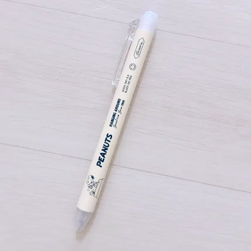 [BUNJANG] Snoopy PEANUTS Black Ink Pen / 스누피 PEANUTS 블랙 잉크펜 / 새상품