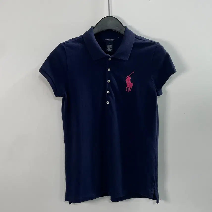 [BUNJANG] Polo Ralph Lauren Women's Big Pony Slim Fit Polo Shirt / 폴로 랄프로렌 빅포니 우먼스 슬림핏 카라티 (on.1231)