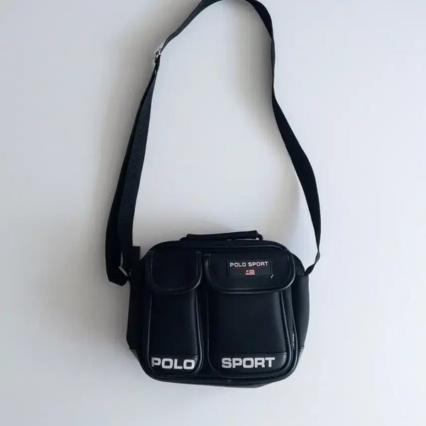 [BUNJANG] Polo Sport Double Pocket Cross Bag / 폴로 스포츠 더블포켓 크로스백