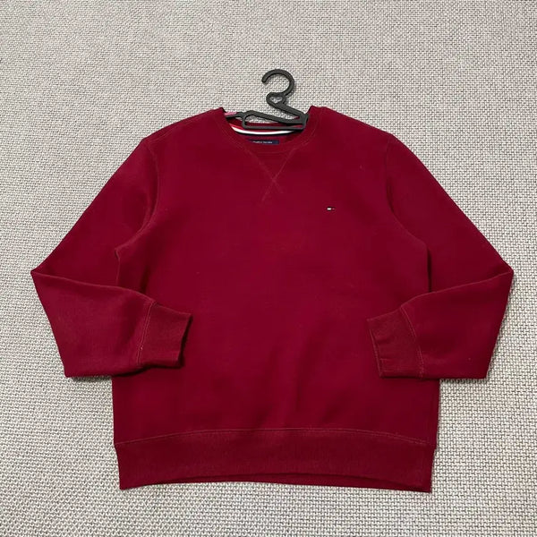 [BUNJANG] Tommy Hilfiger Brushed Round Sweatshirt L / L 타미힐피거 기모 라운드 맨투맨 B.7165