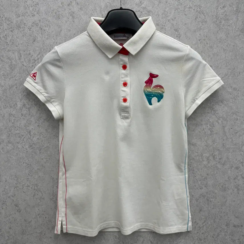 [BUNJANG] Le Coq Sportif Women's Short Sleeve Polo T-Shirt Size M / 95 르꼬끄 여자 반팔 카라티