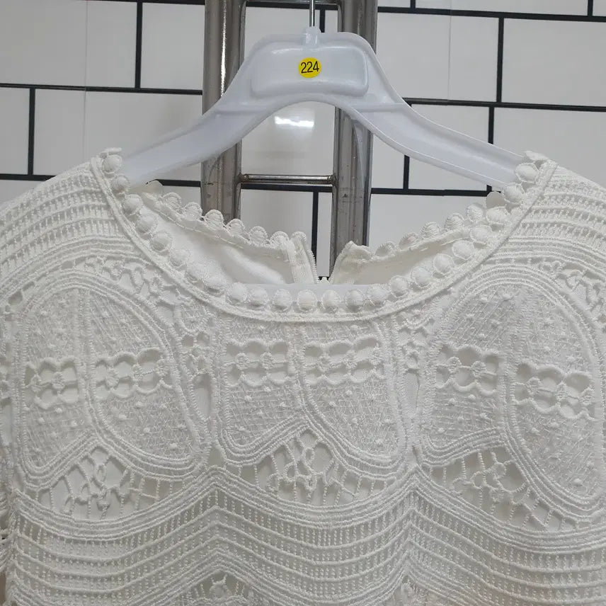 [BUNJANG] Lace Blouse / 노-224 레이스 블라우스