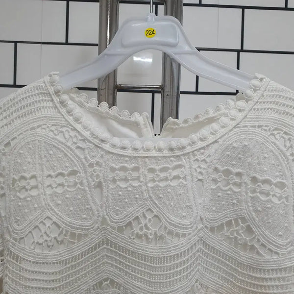 [BUNJANG] Lace Blouse / 노-224 레이스 블라우스