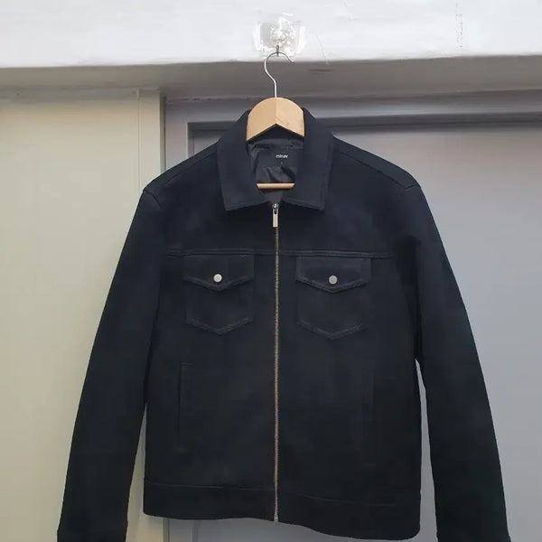 [BUNJANG] Minav Suede Jacket Black L (Recommended 100) / 미나브 스웨이드 자켓 L 100