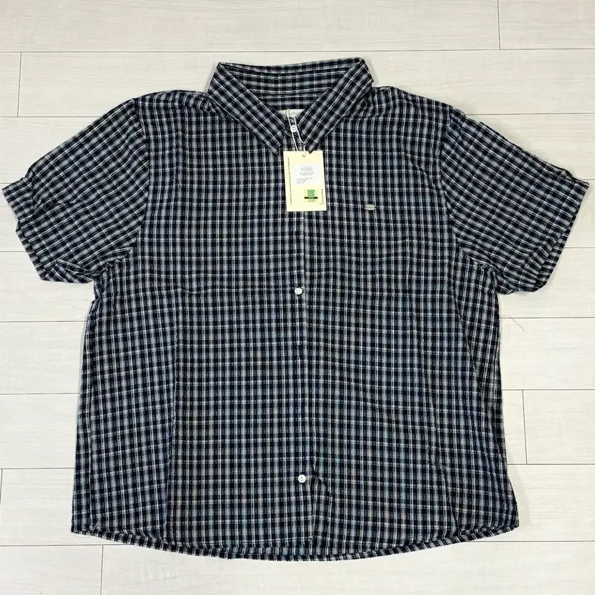 [BUNJANG] Ourhope Seersucker Short-Sleeve Shirt / 아워호프 시어서커 반팔셔츠 새상품