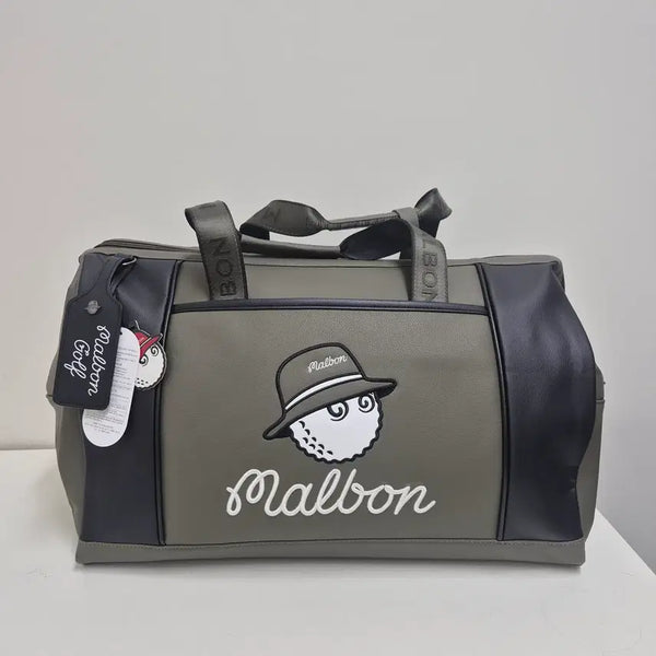 [BUNJANG] Malbon Khaki Boston Bag / 말본 카키 보스턴백