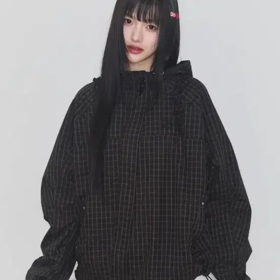 [BUNJANG] Illygo Oblique Frill Hooded Jacket / 일리고 오블리크 프릴후드 자켓