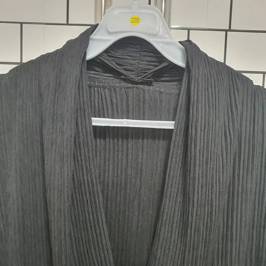 [BUNJANG] Pleated Long Cardigan / 노-228 플리츠 롱가디건