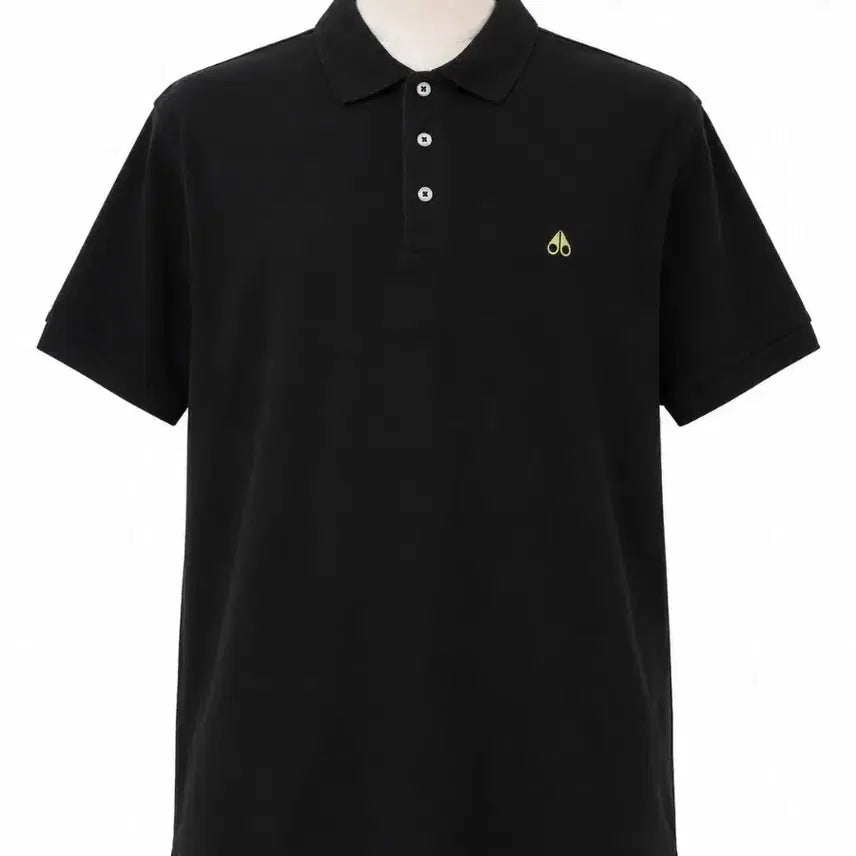 [BUNJANG] MooSNiCKELS Men's Logo Short Sleeve Polo Shirt Black / 무스너클 반팔 카라티 남성  블랙