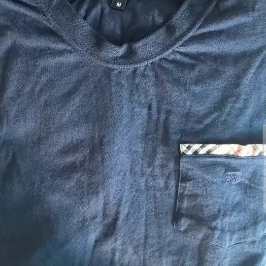 [BUNJANG] Burberry Check Pocket Short Sleeve T-Shirt / 버버리반팔티.  95~100
