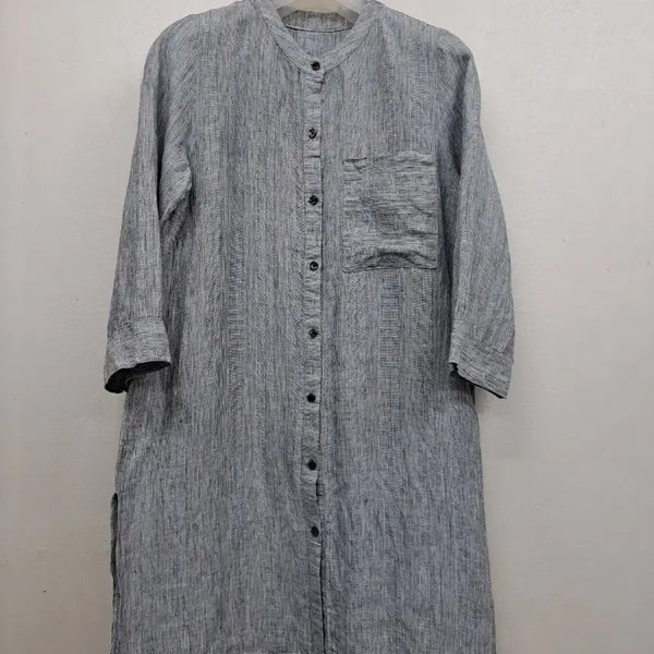 [BUNJANG] Linen Long Shirt - Size 77 / 멋스런 마 롱셔츠77
