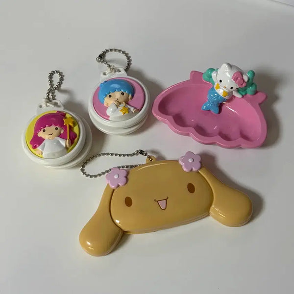 [BUNJANG] Sanrio Vintage Keychain Bundle Set (Moca, Kitty Tray, Kikirara) / (일괄) 고전 모카 빗키링, 고전키티 트레이, 고전 키키라라 키링