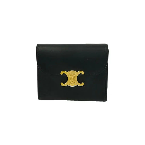 [BUNJANG] Celine Triomphe Small Flap Wallet Black Shiny Calfskin / 셀린느 Celine 블랙 샤이니 카프스킨 트리옹프 스몰 플랩 반지갑