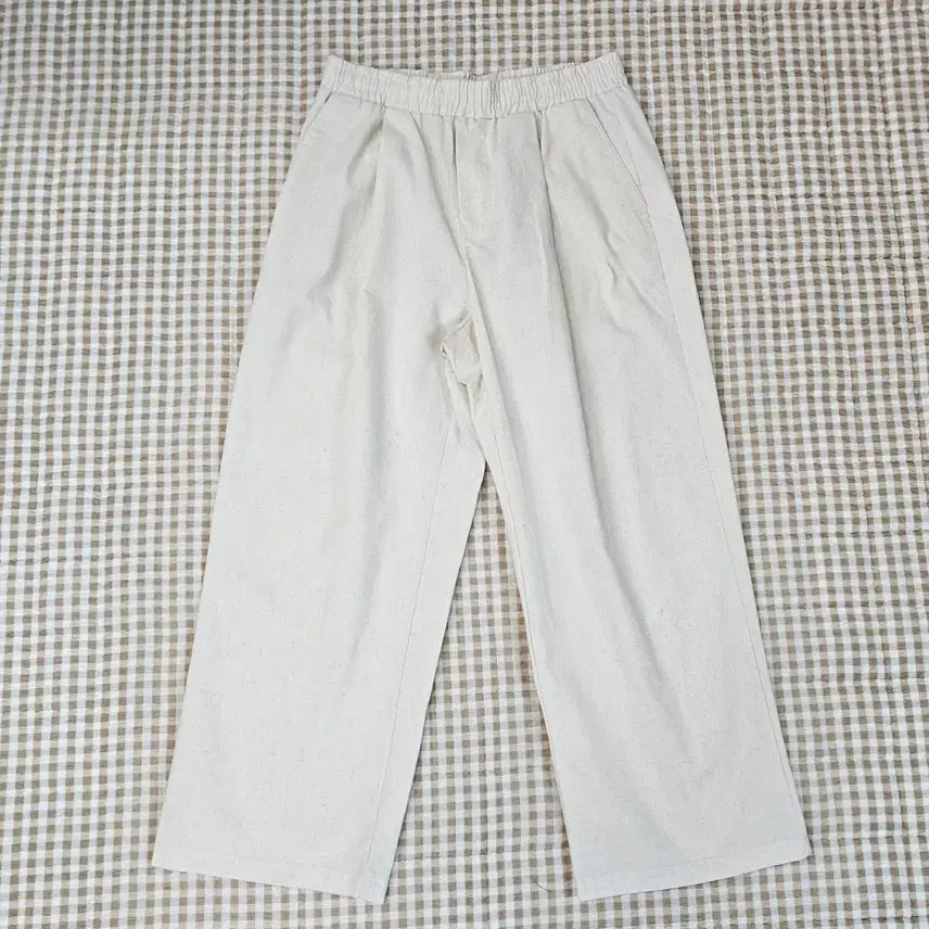 [BUNJANG] La Fance Store Linen Wide Pants / 라퍼지스토어 여름 와이드 팬츠 남자32~33
