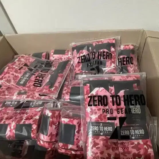 [BUNJANG] Zero To Hero Pink Camo Elbow Sleeves / 제로투히어로 핑크 팔꿈치 보호대