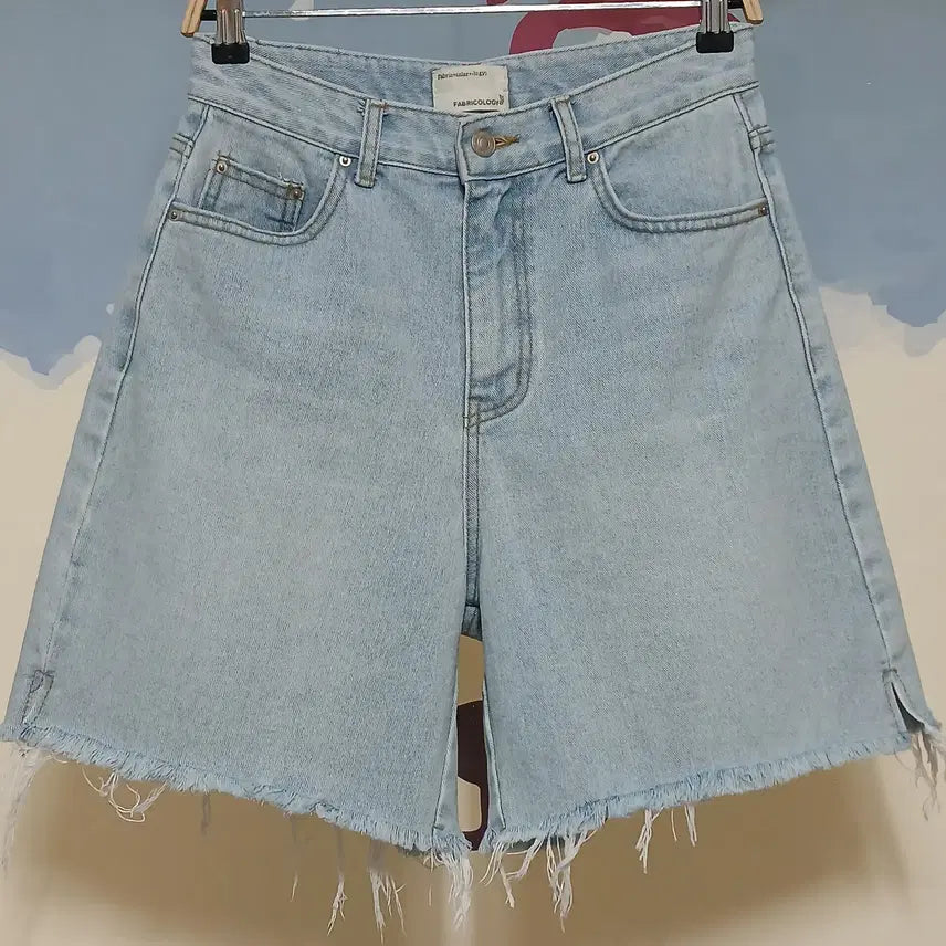 [BUNJANG] FABRIC COLORGY Denim Blue Shorts (Size M) / (M) 패브릭컬러지 데님 청 반바지
