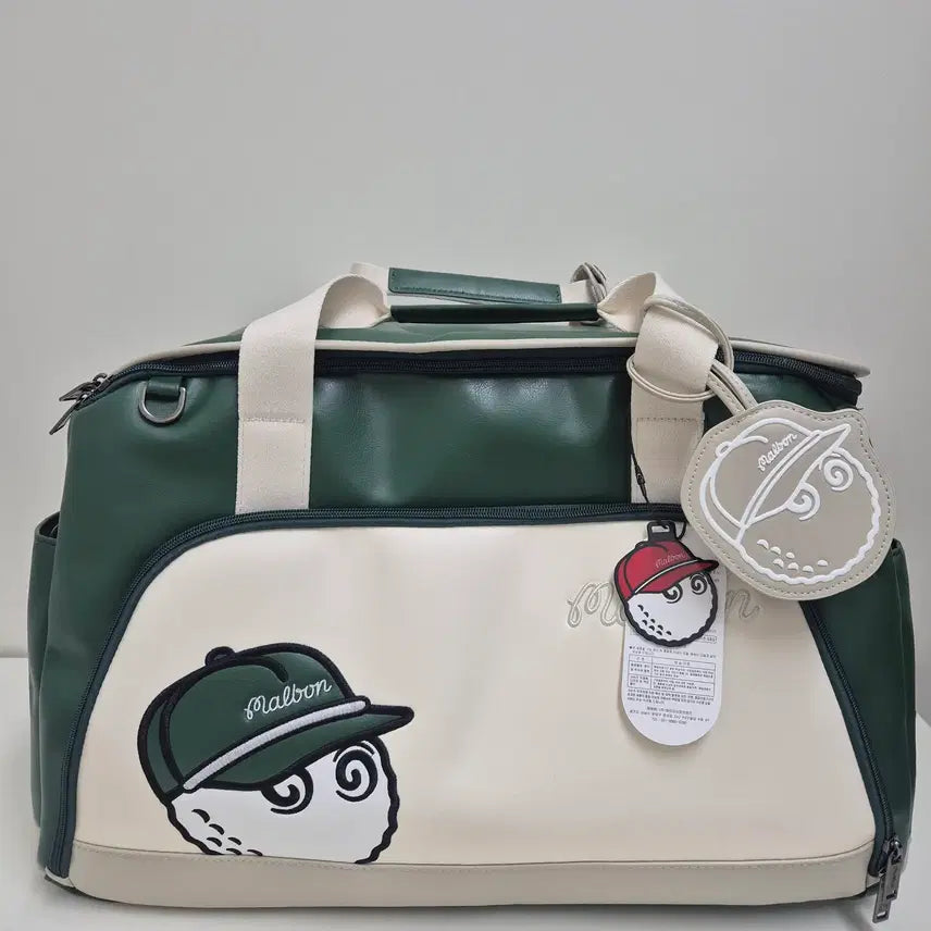 [BUNJANG] Malbon Clubhouse Boston Bag Green / 말본 클럽하우스 보스턴백 그린