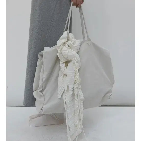 [BUNJANG] Nothing Everything Classic Fabric Big Bag Dove / 낫띵에브리띵 classic fabric big bag in dove