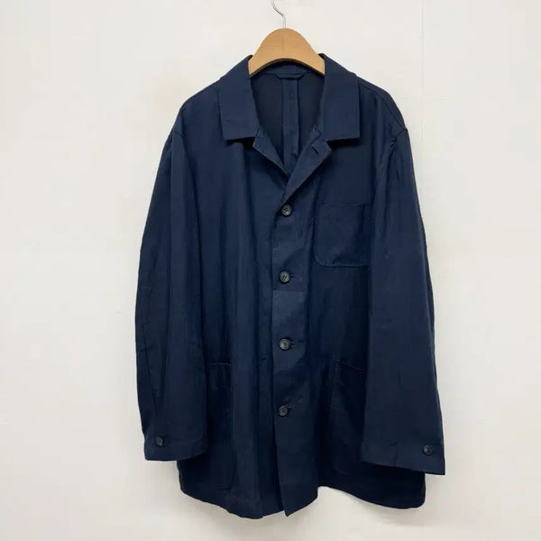 [BUNJANG] SHUN by ONWARD Navy Linen Jacket / SHUN by ONWARD 네이비 린넨 자켓