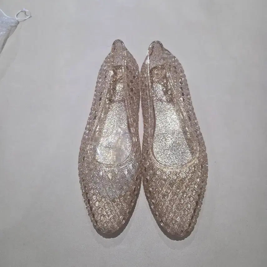 [BUNJANG] Jelly Shoes (235) - Light Gold / (새상품) 젤리슈즈 235